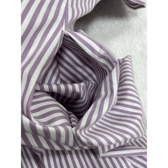 Exquise Anthropologie Midi Shirt Dress Tobie Purple Pleated Preppy Boho XS NWT - Picture 12 of 14